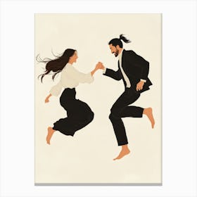 Pulp Fiction. Man And A Woman Dancing Canvas Print