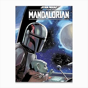 Star Wars Mandalorian Canvas Print