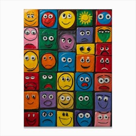 Smiley Faces Canvas Print