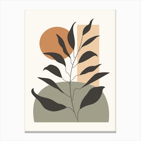 Abstract Botanical Boho 2 Canvas Print
