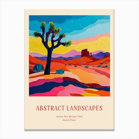 Colourful Abstract Joshua Tree National Park Usa 4 Poster Canvas Print