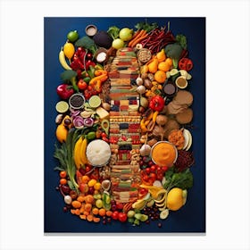 Of Fruits And Vegetables Canvas Print