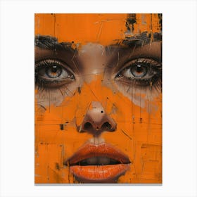 Orange Face Canvas Print