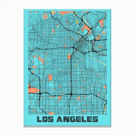 Los Angeles Map Canvas Print Canvas Print
