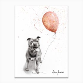 A Puppy Birthday Canvas Print