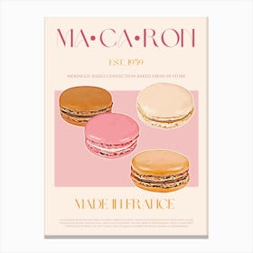 Macaron Mid Century Canvas Print