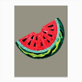 Watermelon Mosaic Canvas Print