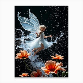 Fairy In The Water Canvas Print