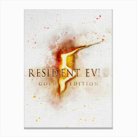 Resident Evil Village Watercolor Canvas Print