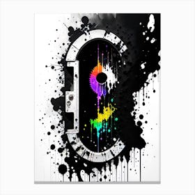 Rainbow Door Canvas Print