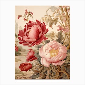 Peony Victorian Style 1 Leinwandbilder