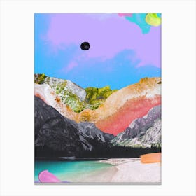 Mountain Beach Canvas Print
