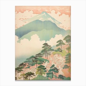 Mount Zao In Yamagata Miyagi, Japanese Landscape 2 Canvas Print