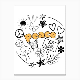 Peace No War Canvas Print