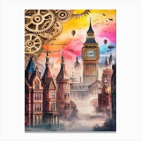 Steampunk London Canvas Print