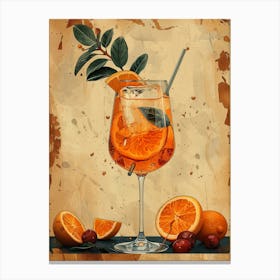 Cocktail With Oranges 3 Canvas Print