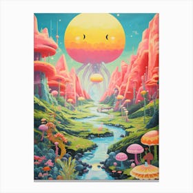 Psychedelic Sunshine Canvas Print