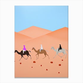 Dasht E Kavir (Great Salt Desert)   Iran, Contemporary Abstract Illustration 2 Canvas Print