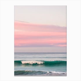 Mermaid Beach, Australia Pink Photography 1 Canvas Print