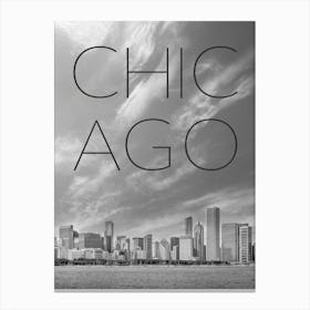 Chicago Minimalist Skyline Canvas Print