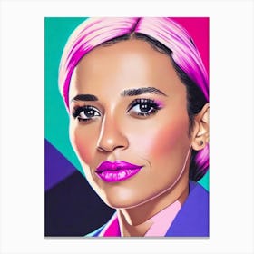 Rashida Jones Pop Movies Art Movies Canvas Print