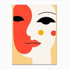 Face Of A Woman 11 Canvas Print