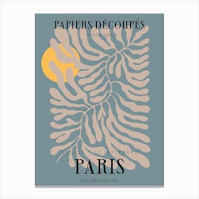 Papier Decoupes Paris Art Print Canvas Print