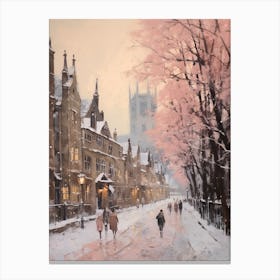 Dreamy Winter Painting Cambridge United Kingdom 2 Canvas Print