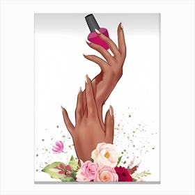 Black Woman'S Hand Canvas Print