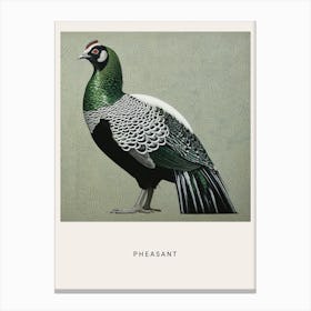 Ohara Koson Inspired Bird Painting Pheasant 6 Poster Canvas Print