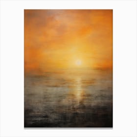 Sunset Over The Ocean 28 Canvas Print