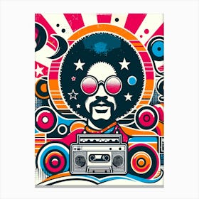 Afro Hip Hop Artist Canvas Print