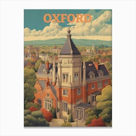 Oxford City England Travel Canvas Print