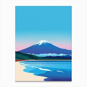 Mount Fuji Japan 1 Colourful Illustration Canvas Print