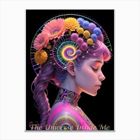 The Universe Inside Me -AI Canvas Print