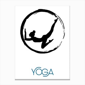 Yoga, the sport of yoga, the sport of meditation, relaxation, inspiring rest and meditation, a distinctive and exceptional work of art that embodies yoga.17 Canvas Print