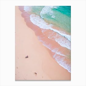 Putty Beach, Australia Pink Photography Canvas Print