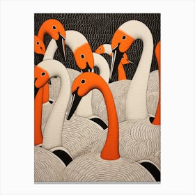 Swans 3 Canvas Print