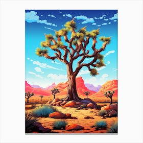 Joshua Tree In Nat Viga Style (2) Canvas Print