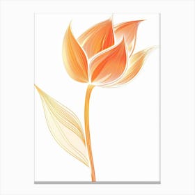 Orange Tulip Canvas Print