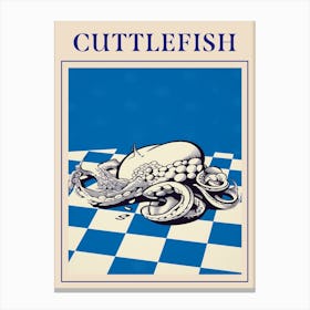Cuttlefish Seafood Poster Canvas Print