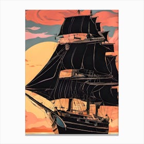 Sails at Sunset Canvas Print