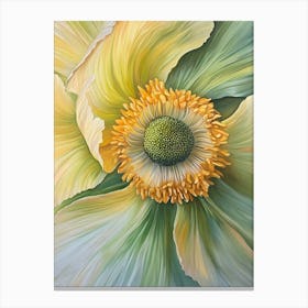 Yellow Poppy Flower Canvas Print