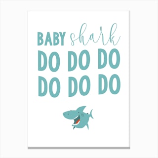 Baby Shark Canvas Print