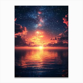 Sunrise Over The Sea Canvas Print