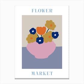 Flower Market 30 Canvas Print