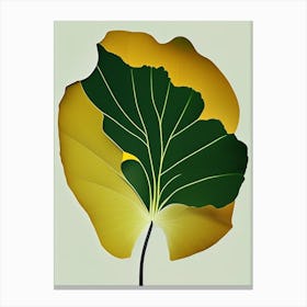 Ginkgo Leaf Vibrant Inspired 2 Canvas Print