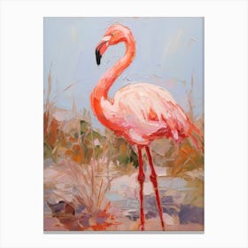 Bird Painting Flamingo 4 Canvas Print
