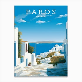 Paros Greece Travel Canvas Print