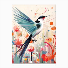 Bird Painting Collage Common Tern 1 Canvas Print